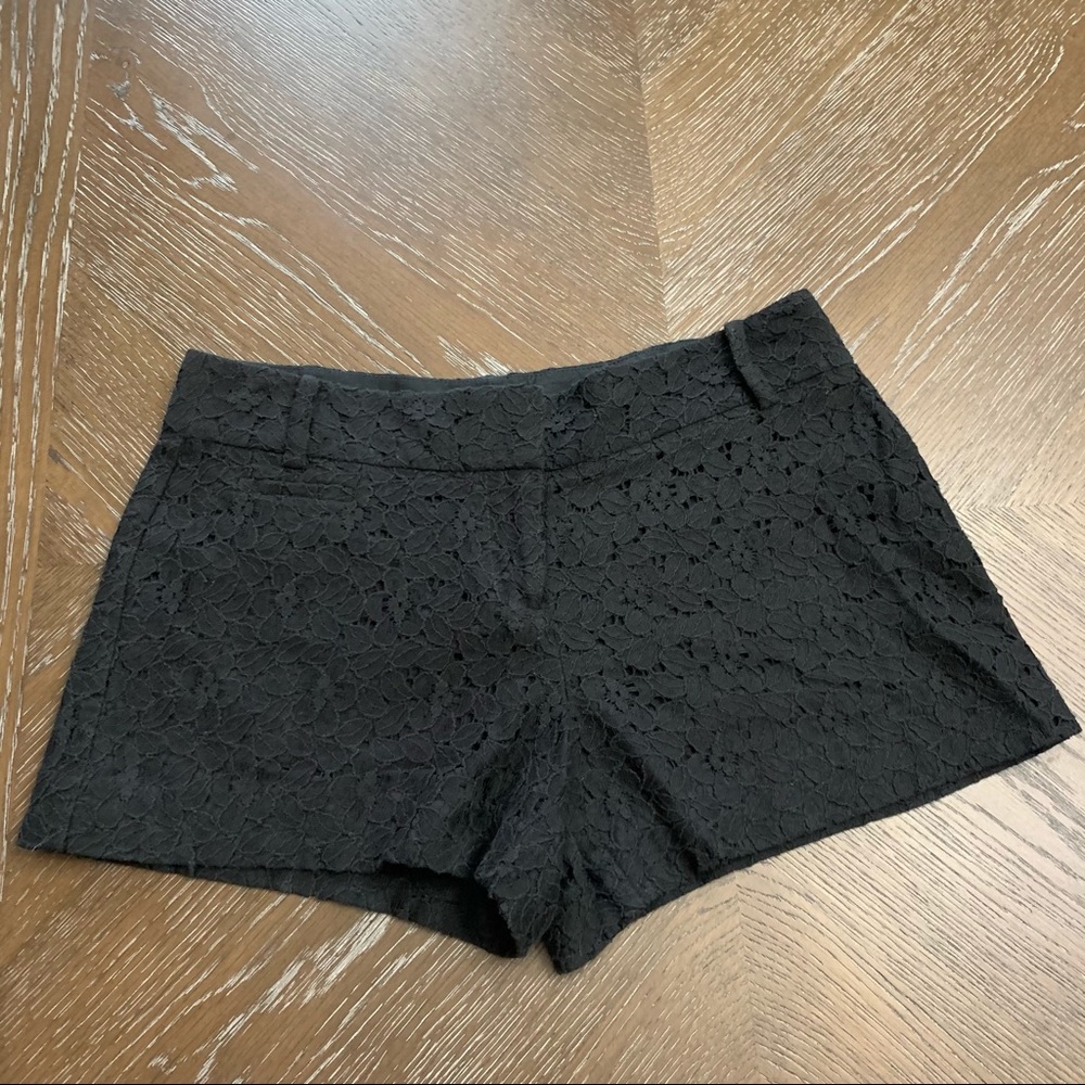 Loft black lace shorts 3”  Size 4P